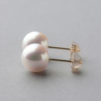 WEB限定】LUXE あこや真珠 ピアス8.5-9.0mm K18YG/PT900