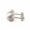 LUXE あこや真珠 ピアス8.5-9.0mm K18YG/PT900