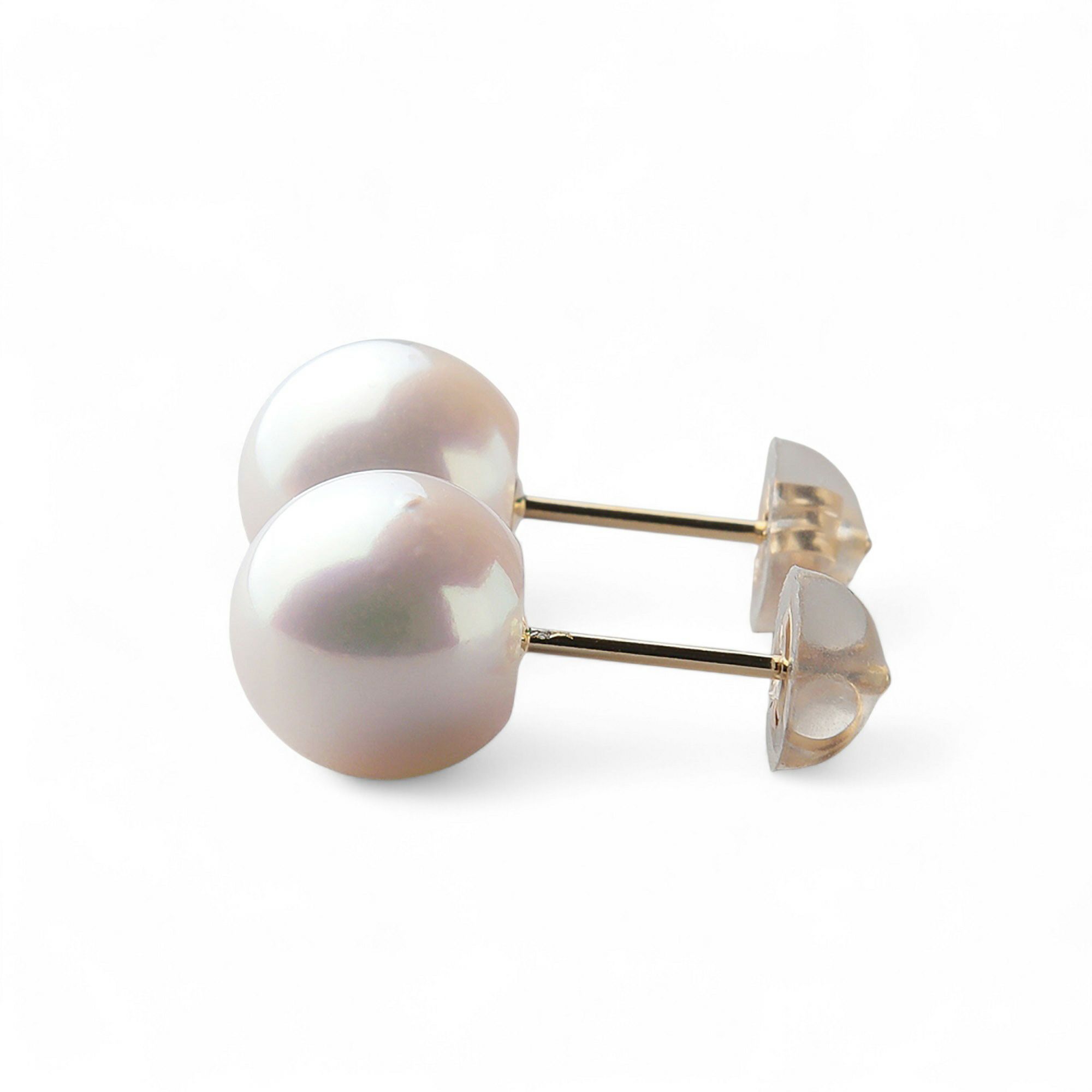 LUXE あこや真珠 ピアス8.5-9.0mm K18YG/PT900