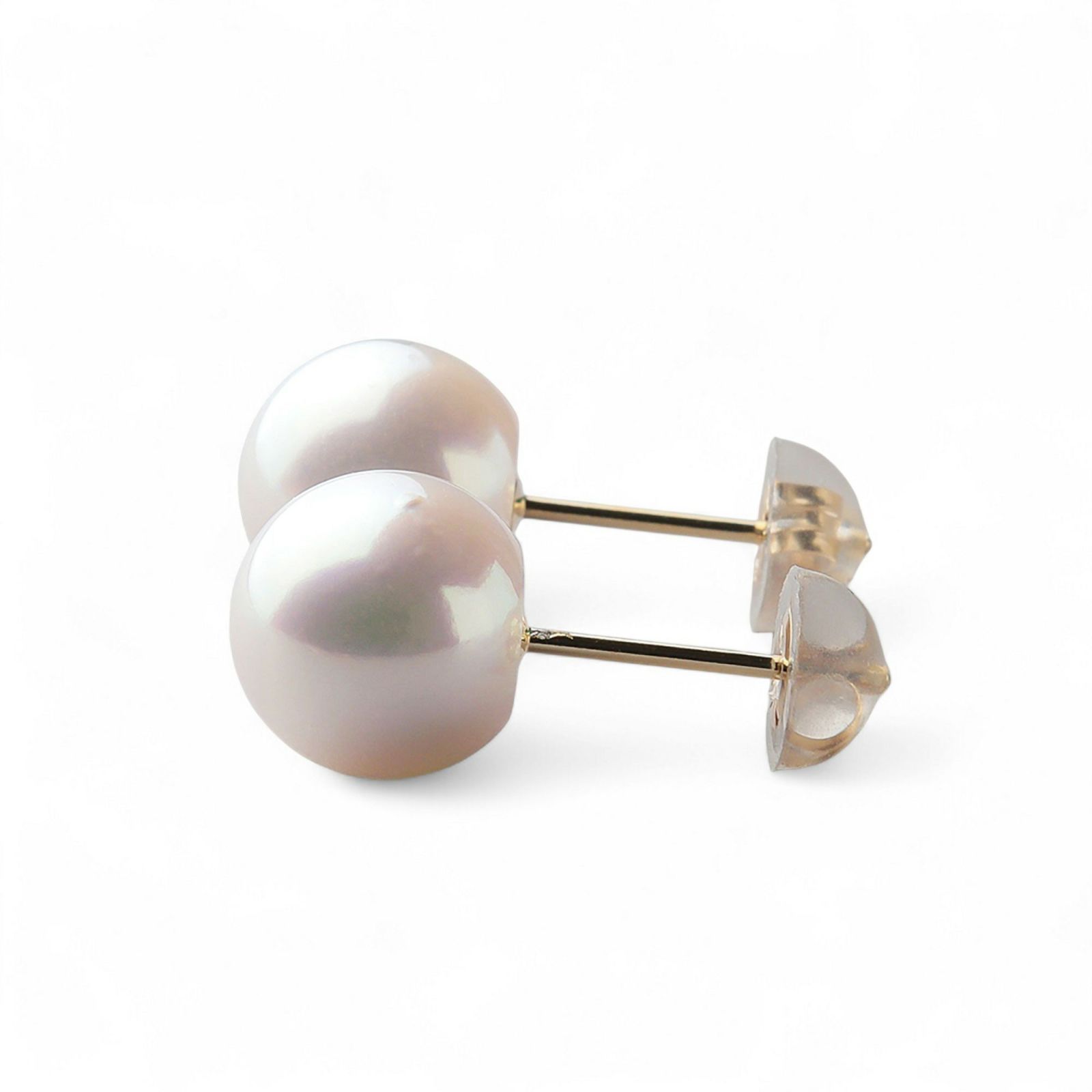 LUXE あこや真珠 ピアス8.5-9.0mm K18YG/PT900