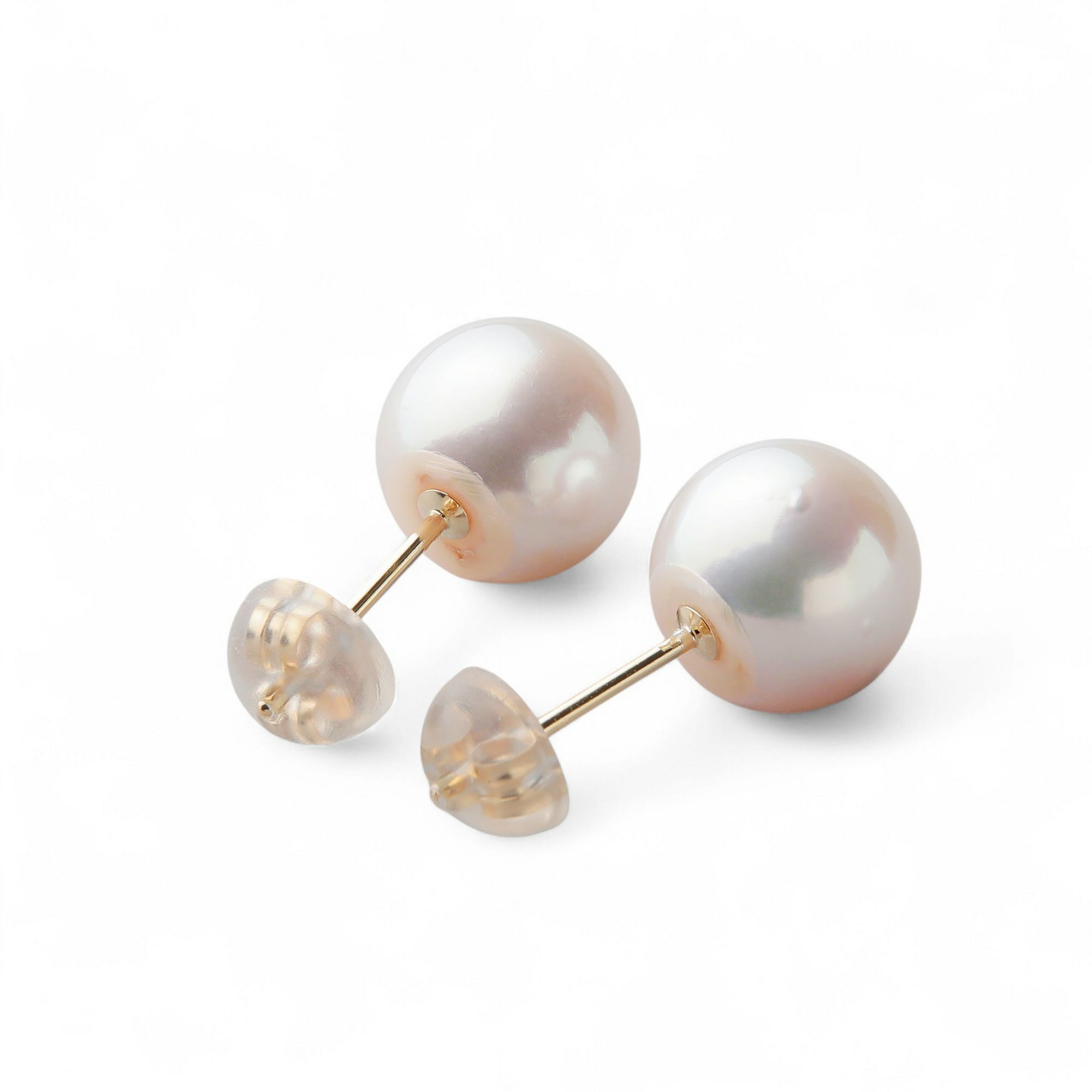 LUXE あこや真珠 ピアス8.5-9.0mm K18YG/PT900