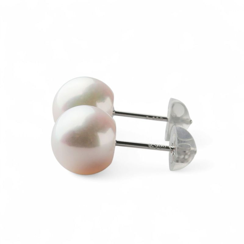 LUXE あこや真珠 ピアス8.5-9.0mm K18YG/PT900