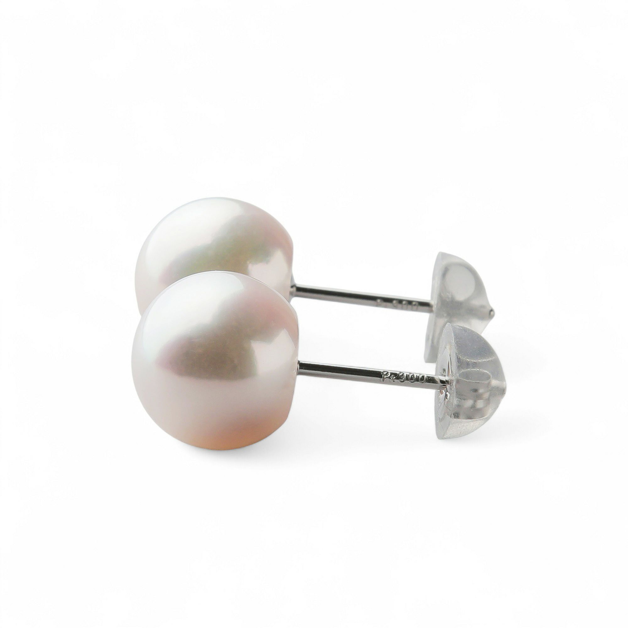 LUXE あこや真珠 ピアス8.5-9.0mm K18YG/PT900