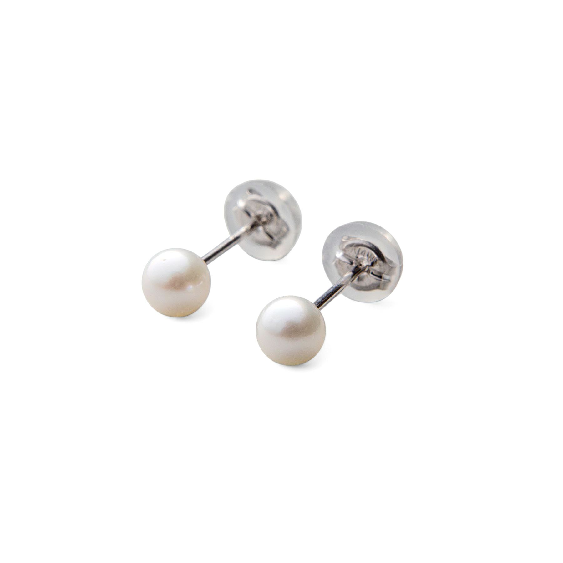 あこや真珠 スタッドピアス4.5-5.0mm Pt900