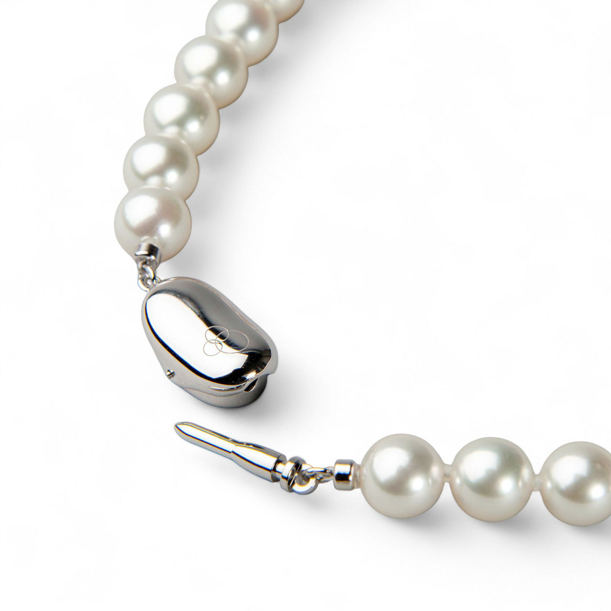 無調色 あこや真珠 ネックレスセット　7.5-8.0mm -準花珠-