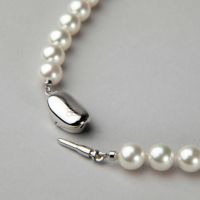 新入荷　テリが強い　綺麗な無調色花珠真珠　7-7.5mm ステーションネックレス WEB限定】無調色 あこや真珠 ネックレスセット 7.5-8.0mm -準花