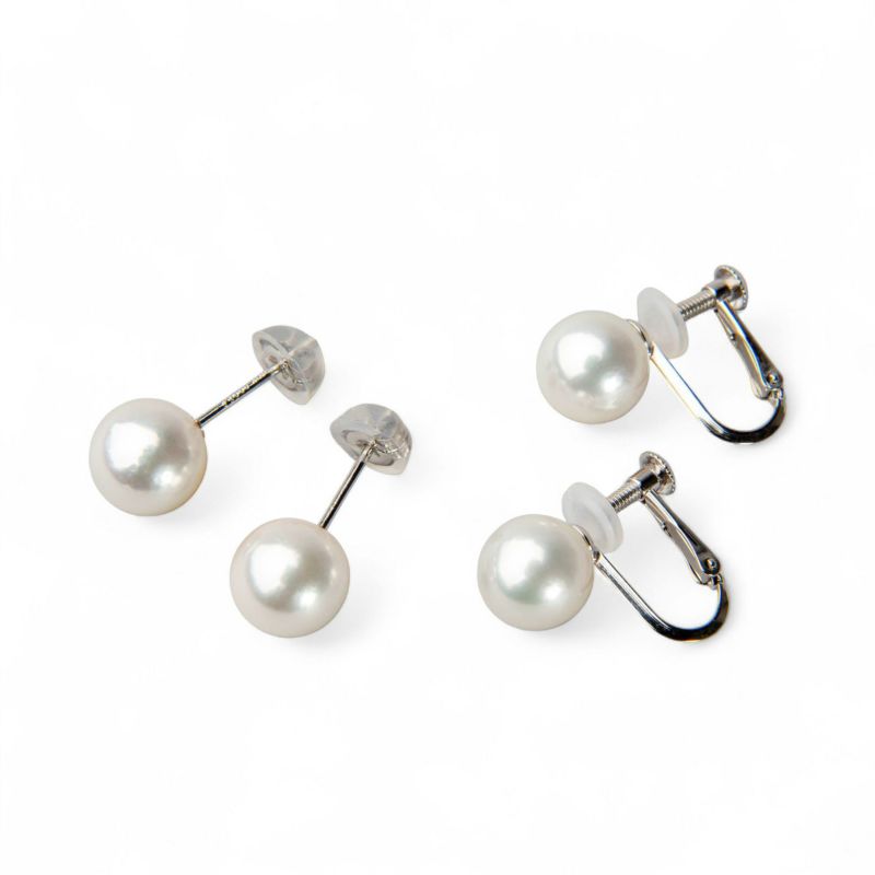 無調色 あこや真珠 ネックレスセット　7.5-8.0mm -準花珠-