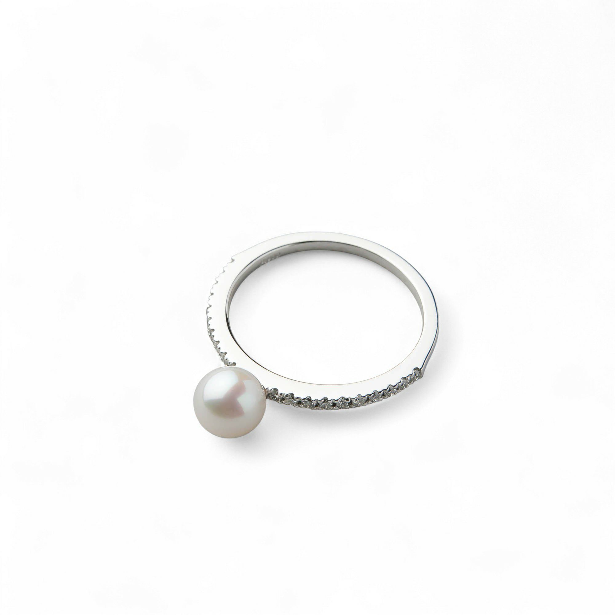 enSTYLE あこや真珠 ピンキーリング　5.0-5.5 mm PT900