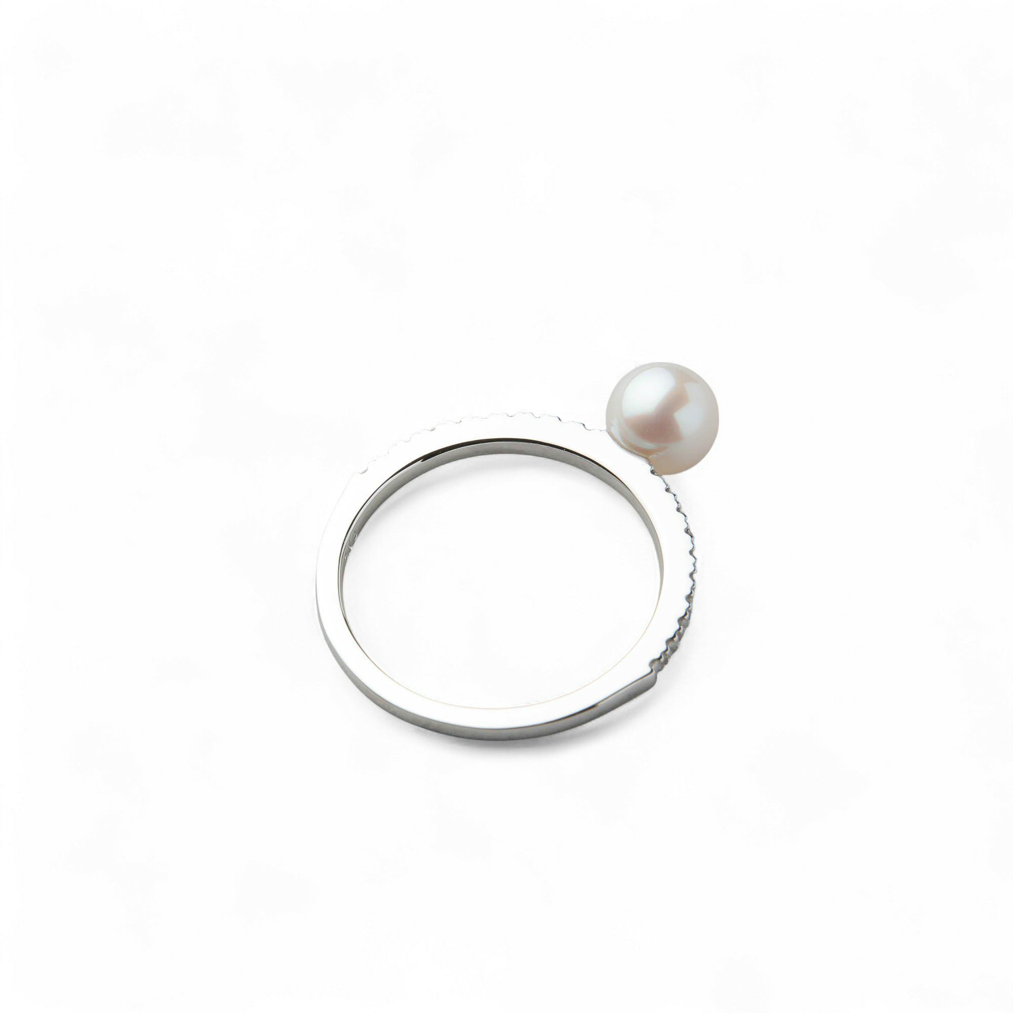 enSTYLE あこや真珠 ピンキーリング　5.0-5.5 mm PT900