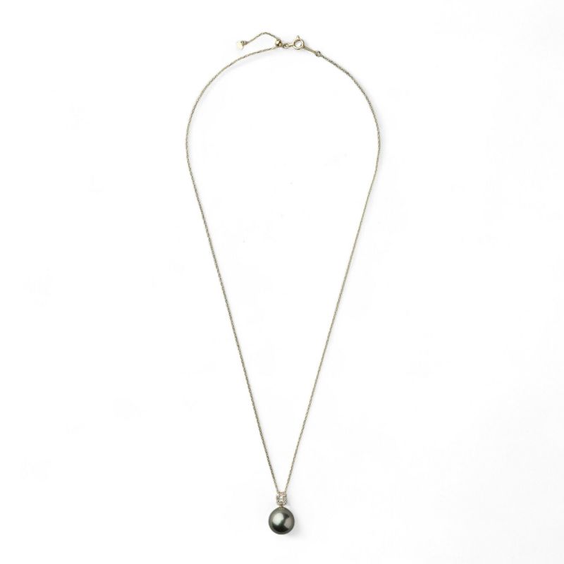 タヒチ黒蝶真珠 ペンダント　10mm K18YG