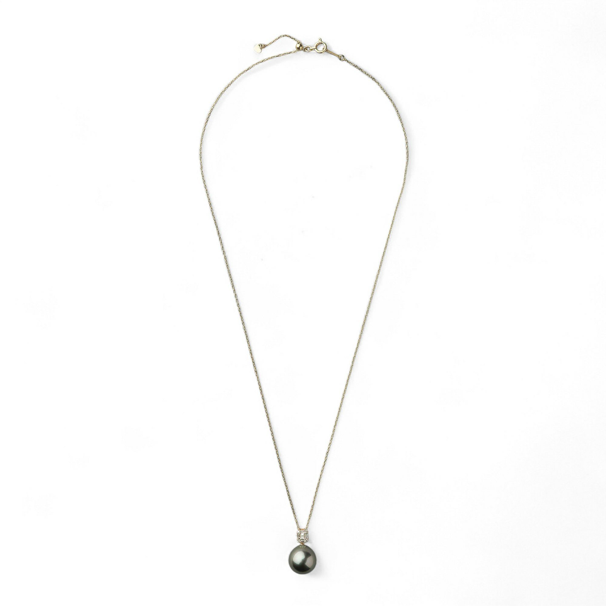 タヒチ黒蝶真珠 ペンダント　10mm K18YG