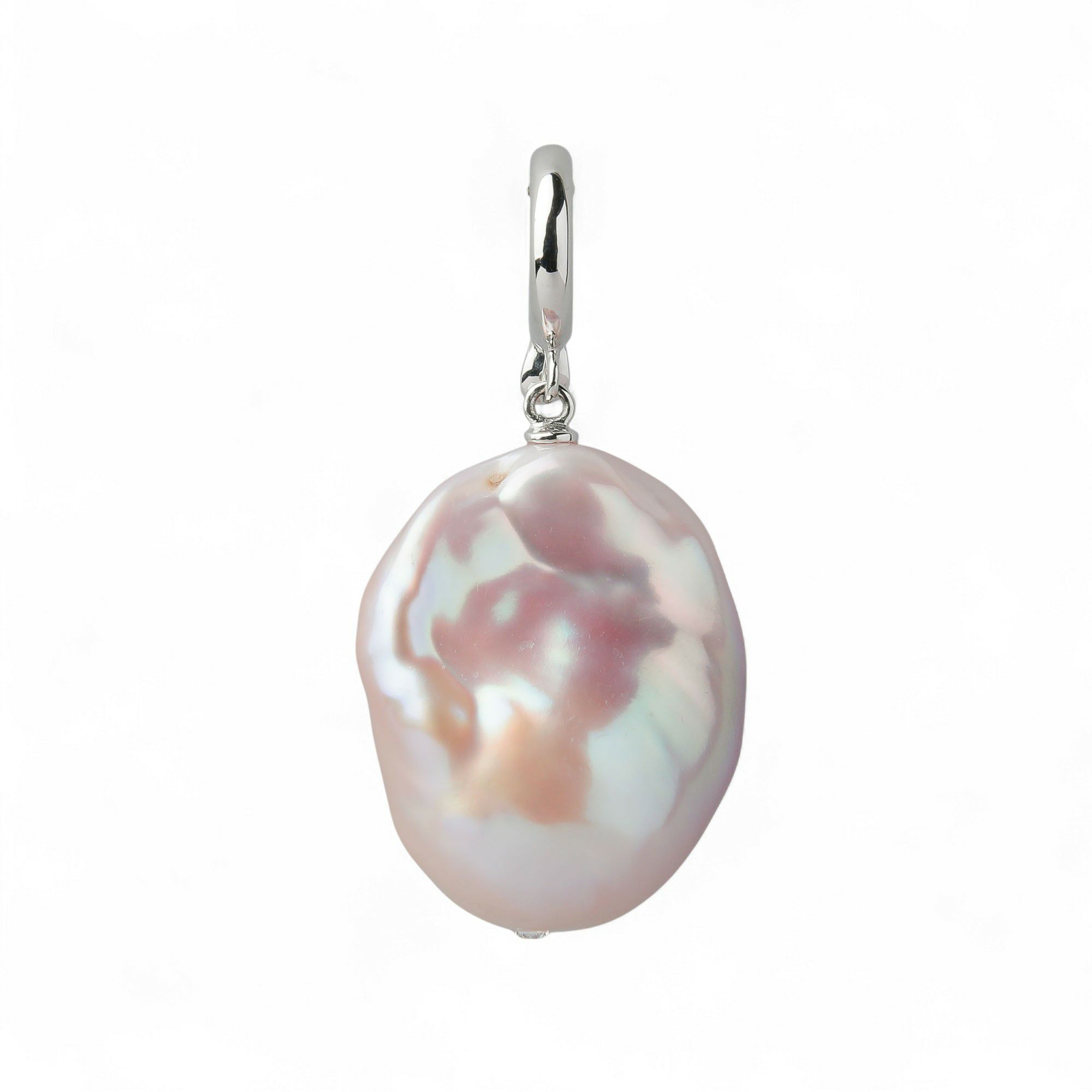 ペンダントトップ　15mmUP K18WG オイスターバロック