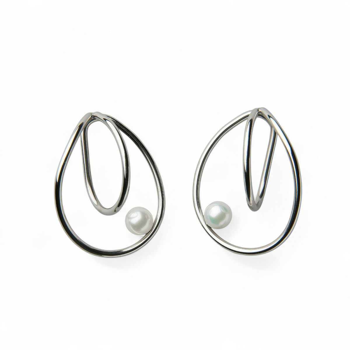 Supple あこや真珠 イヤーカフ(両耳)　7.0-7.5mm SUS316L