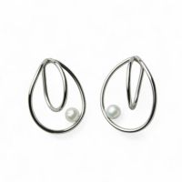 Supple あこや真珠 イヤーカフ(両耳)　7.0-7.5mm SUS316L