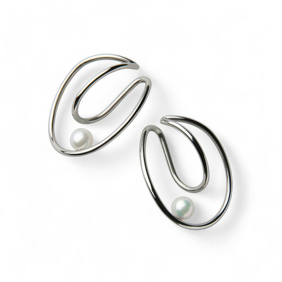 Supple あこや真珠 イヤーカフ(両耳)　7.0-7.5mm SUS316L