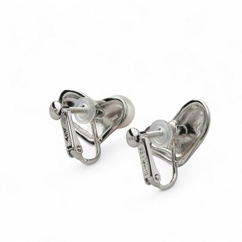 Supple あこや真珠 ハートイヤリング　7.0-7.5mm SV925