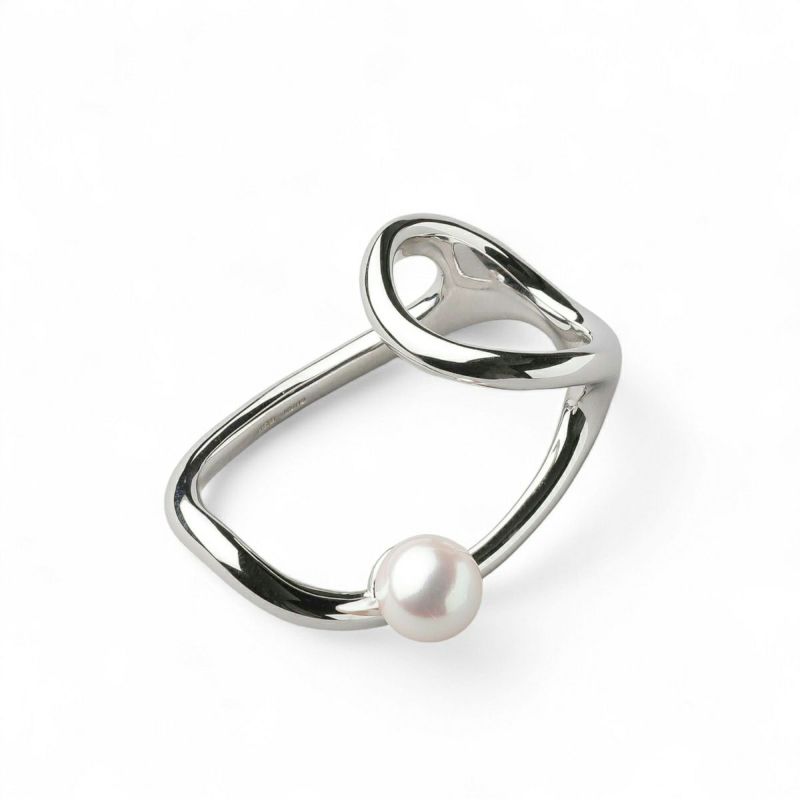 Supple あこや真珠 ダブルフィンガーリング 8.5-9.0mm SV925