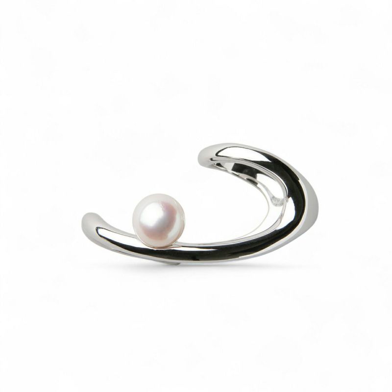 Supple あこや真珠 ダブルフィンガーリング 8.5-9.0mm SV925