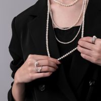 新品☆Pearl for life あこや真珠ダブルフィンガーリング SV925