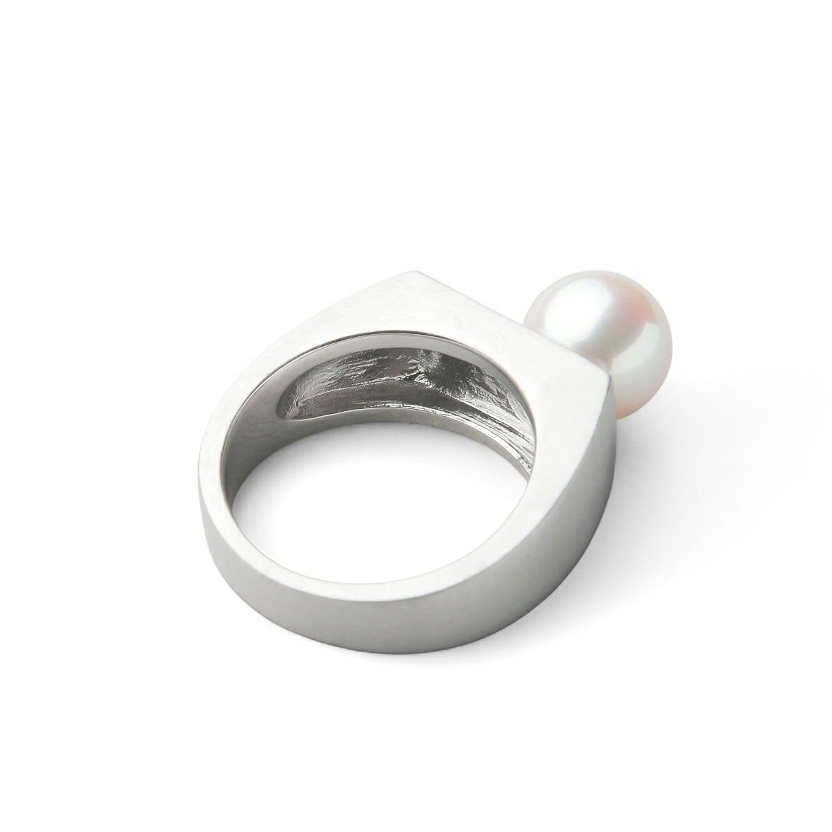 Supple あこや真珠 シグネットリング 8.5-9.0mm SV925