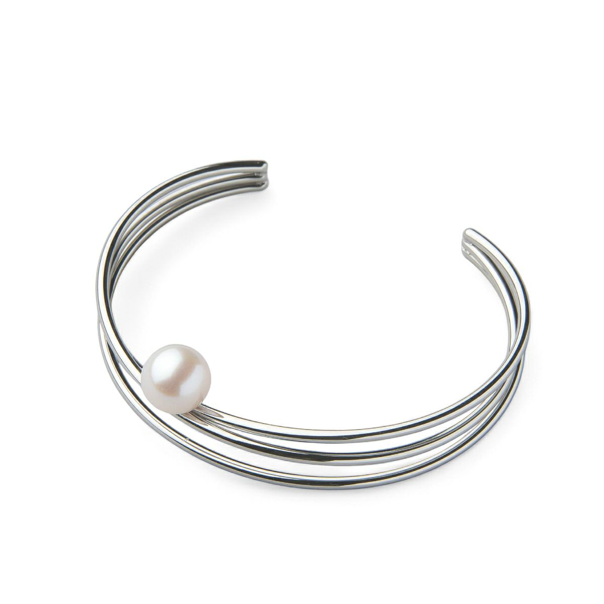 Supple あこや真珠 3連バングル　8.5-9.0mm SUS316L