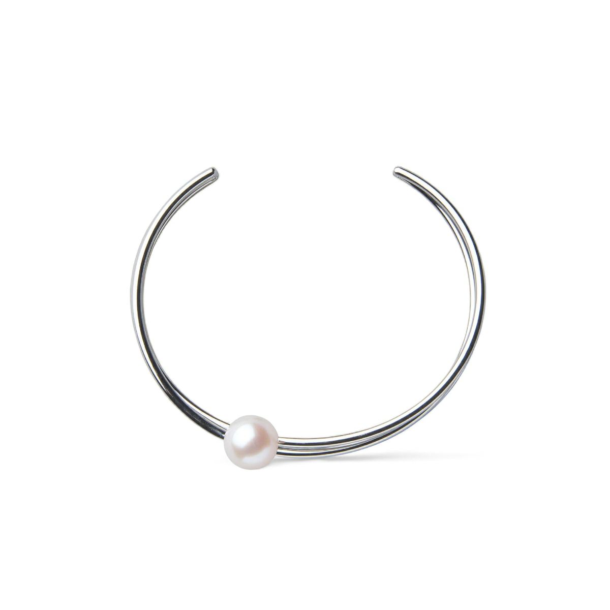 Supple あこや真珠 3連バングル　8.5-9.0mm SUS316L