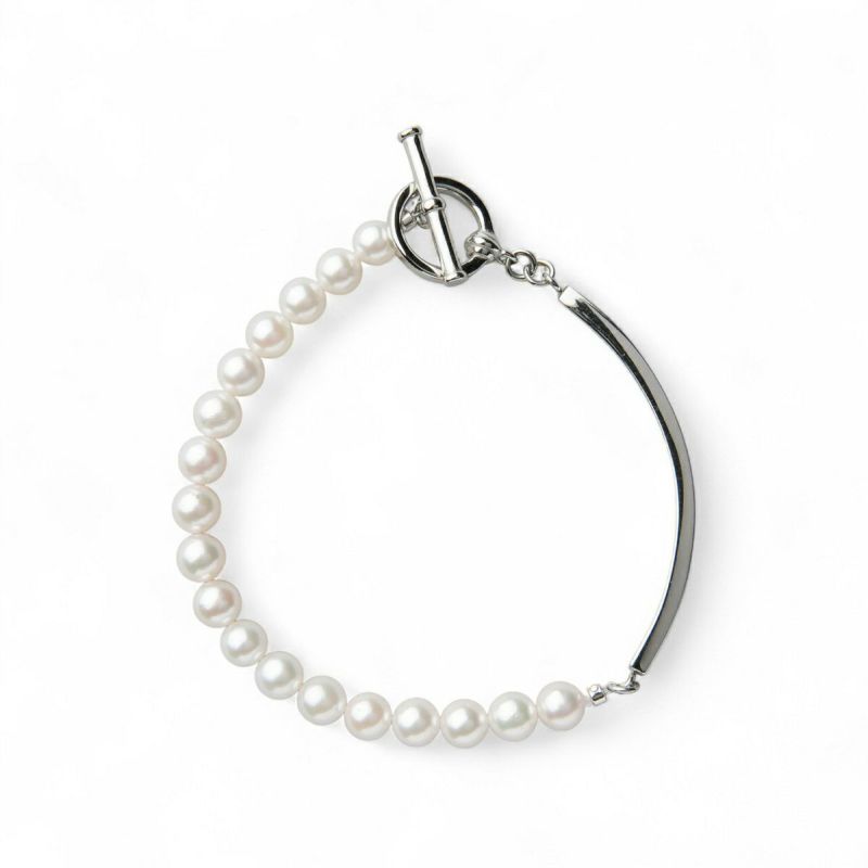 Supple あこや真珠 ハーフブレスレット　5.5-6.0mm SUS316L