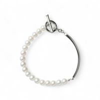 Supple あこや真珠 ハーフブレスレット　5.5-6.0mm SUS316L