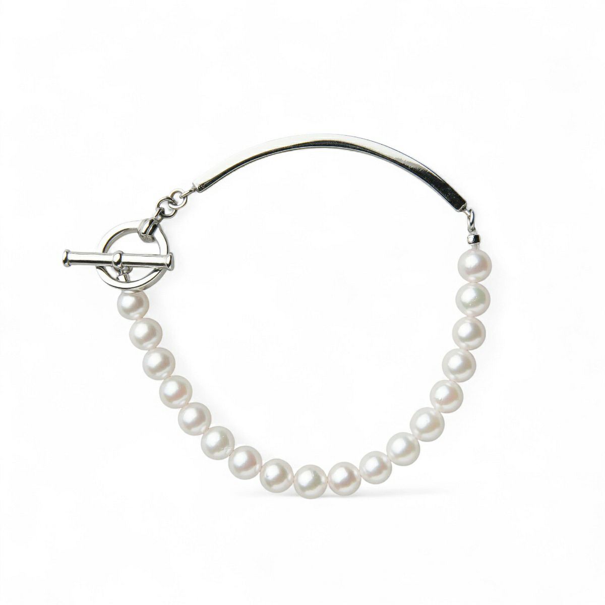 Supple あこや真珠 ハーフブレスレット　5.5-6.0mm SUS316L