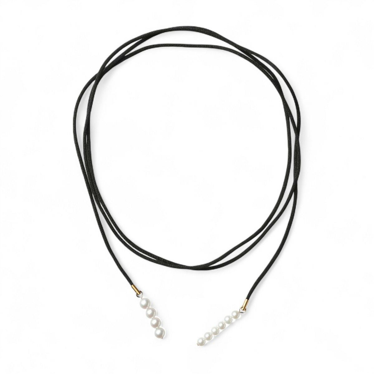 Supple あこや真珠 チョーカー　5.5-7.0mm コットンサテン