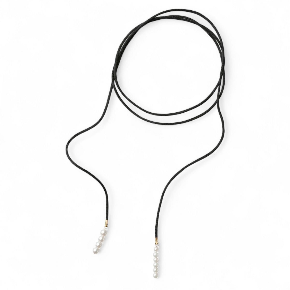 Supple あこや真珠 チョーカー　5.5-7.0mm コットンサテン