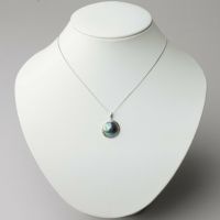  Abalone アワビ真珠 ペンダントトップ　15mmUP K18YG RfP