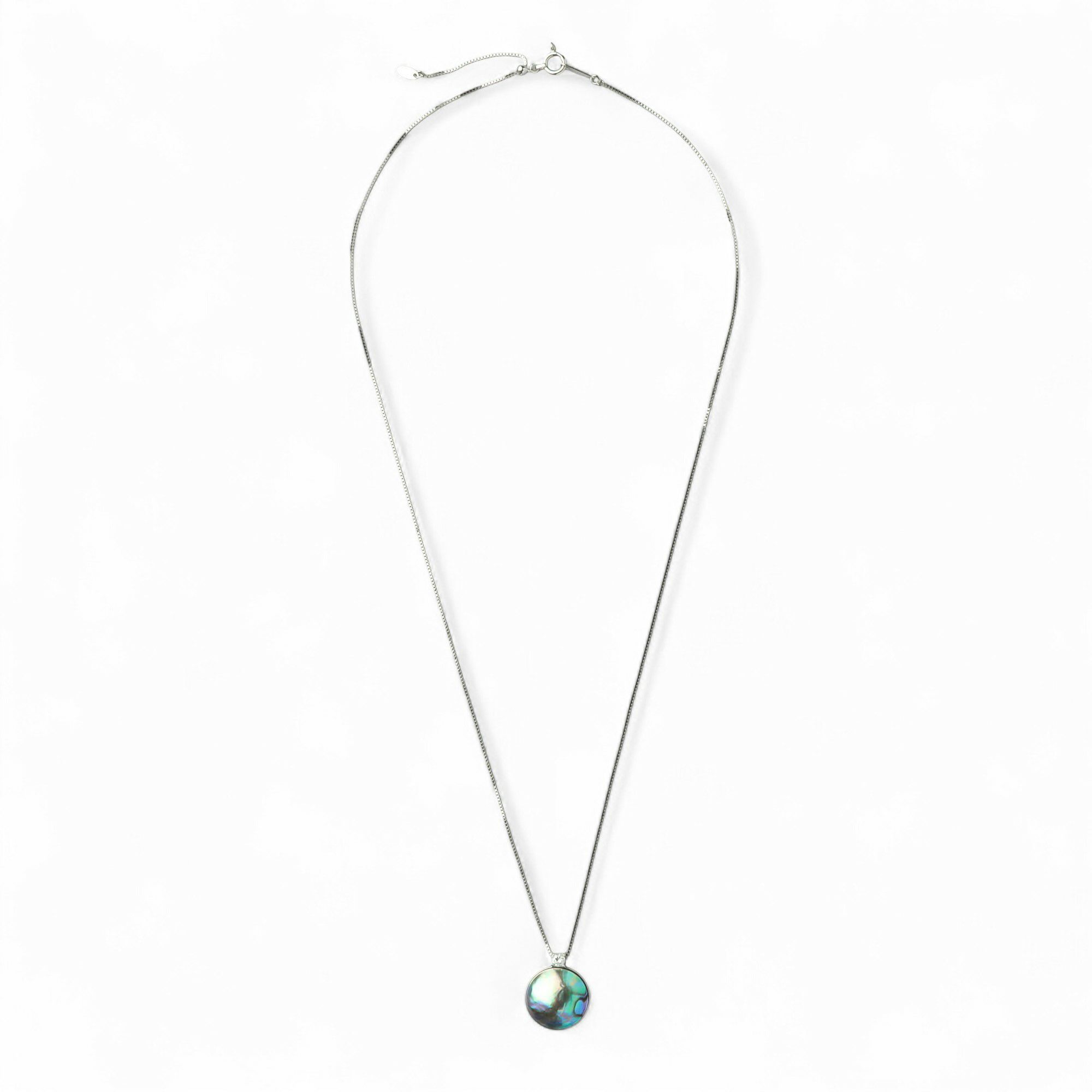  Abalone アワビ真珠 ペンダント　13mmUP K18YG RfP ダイヤ1粒