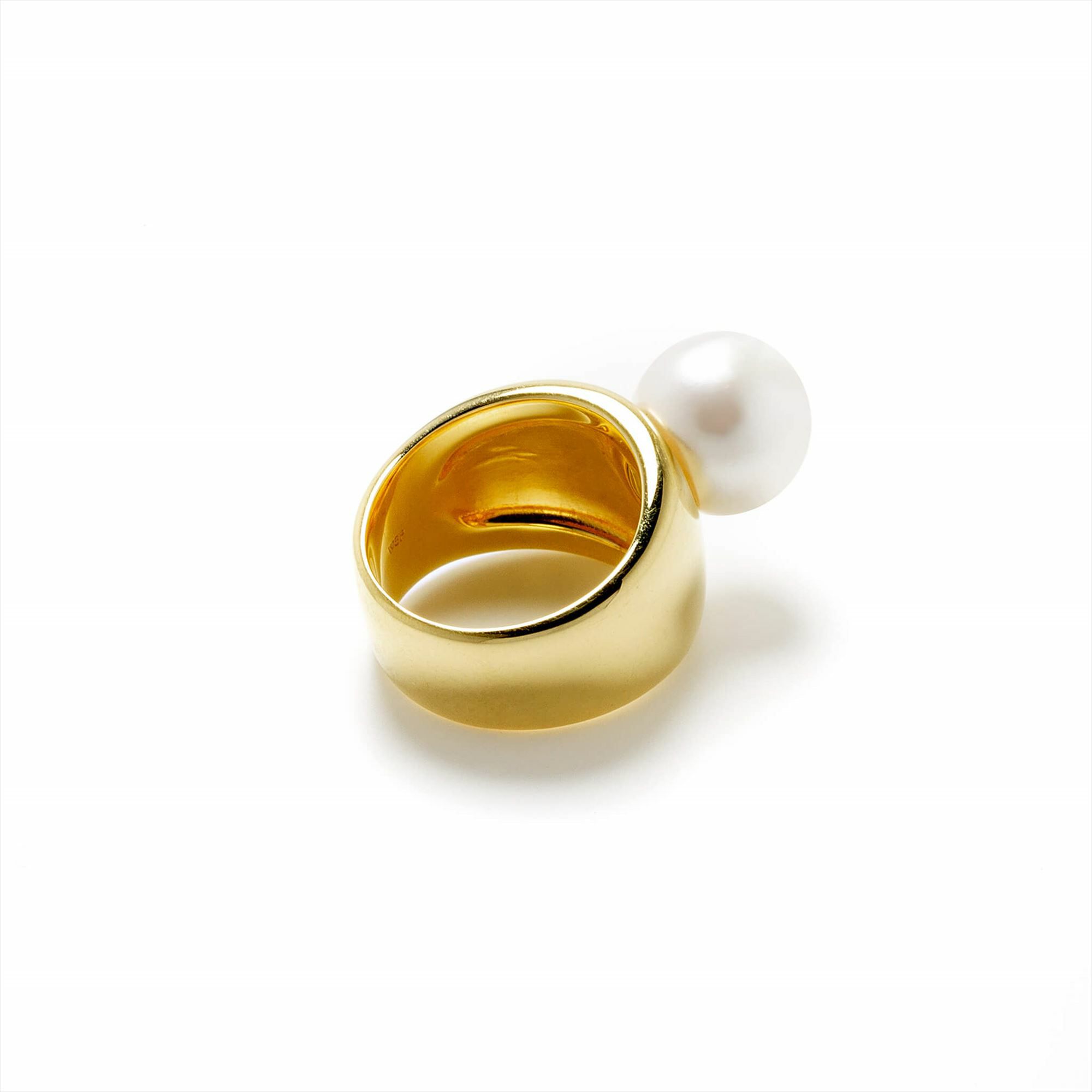 マルゴリング　淡水真珠　11mmUP ホワイト SILVER925 GP