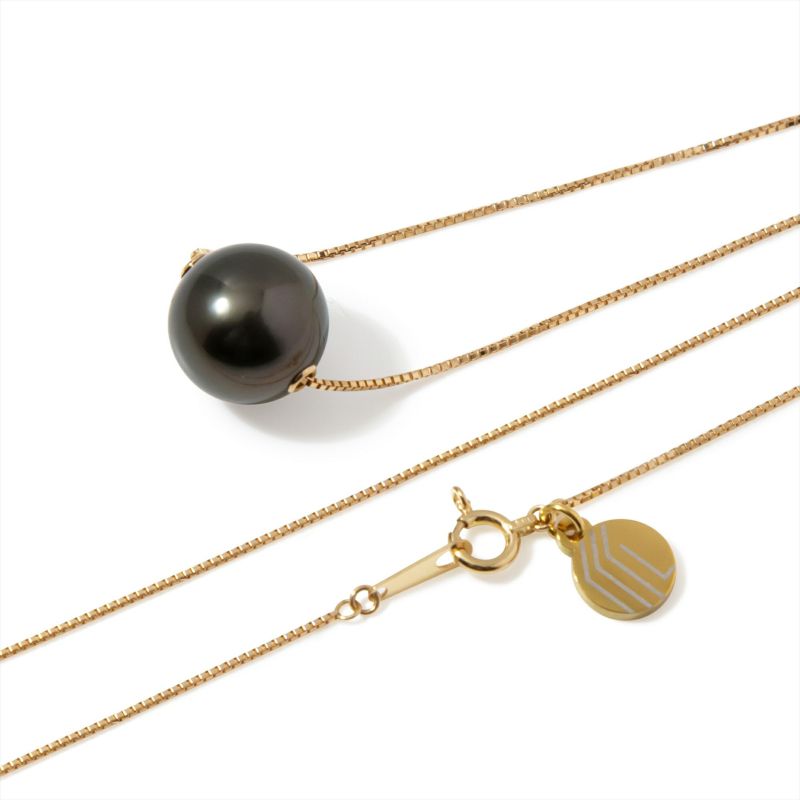 マルレナ マエルペンダント　タヒチ黒蝶真珠 11mmUP K18YG