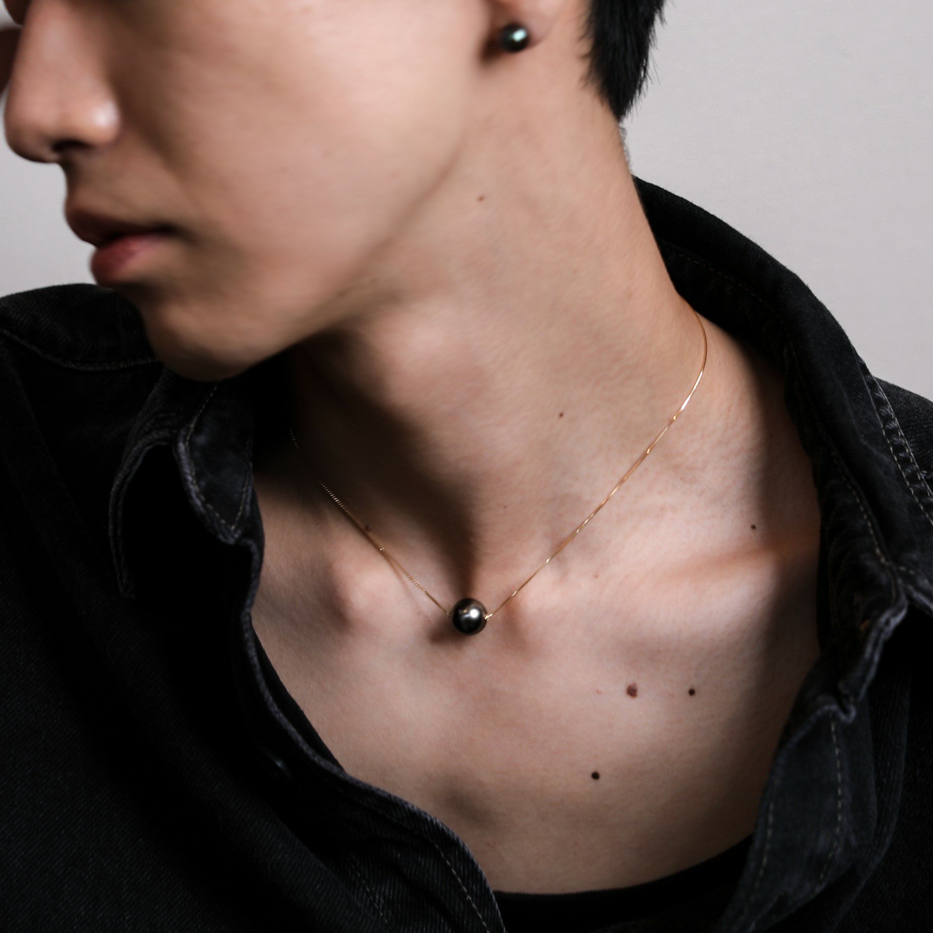 マルレナ マエルペンダント　タヒチ黒蝶真珠 11mmUP K18YG