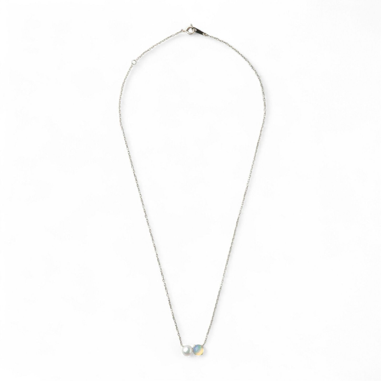 あこや真珠×オパール ペンダント　5.5-6.0mm/6mmUP K10YG