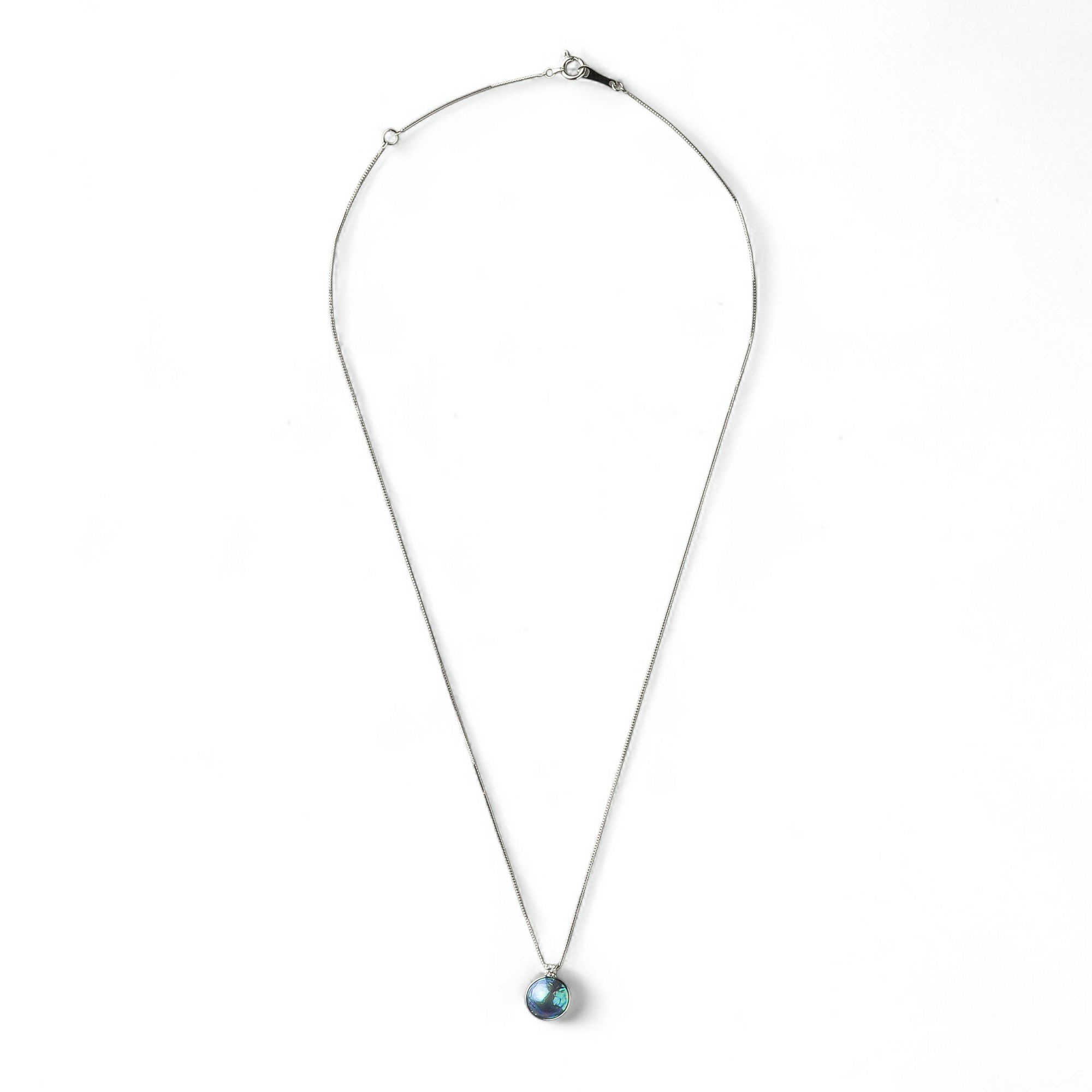 Abalone アワビ真珠 ペンダント　8mmUP K18YG RhP