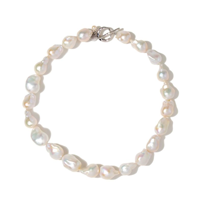 マルレナ マリーマンテルバロックパールネックレス　淡水真珠 12mmUP SV925