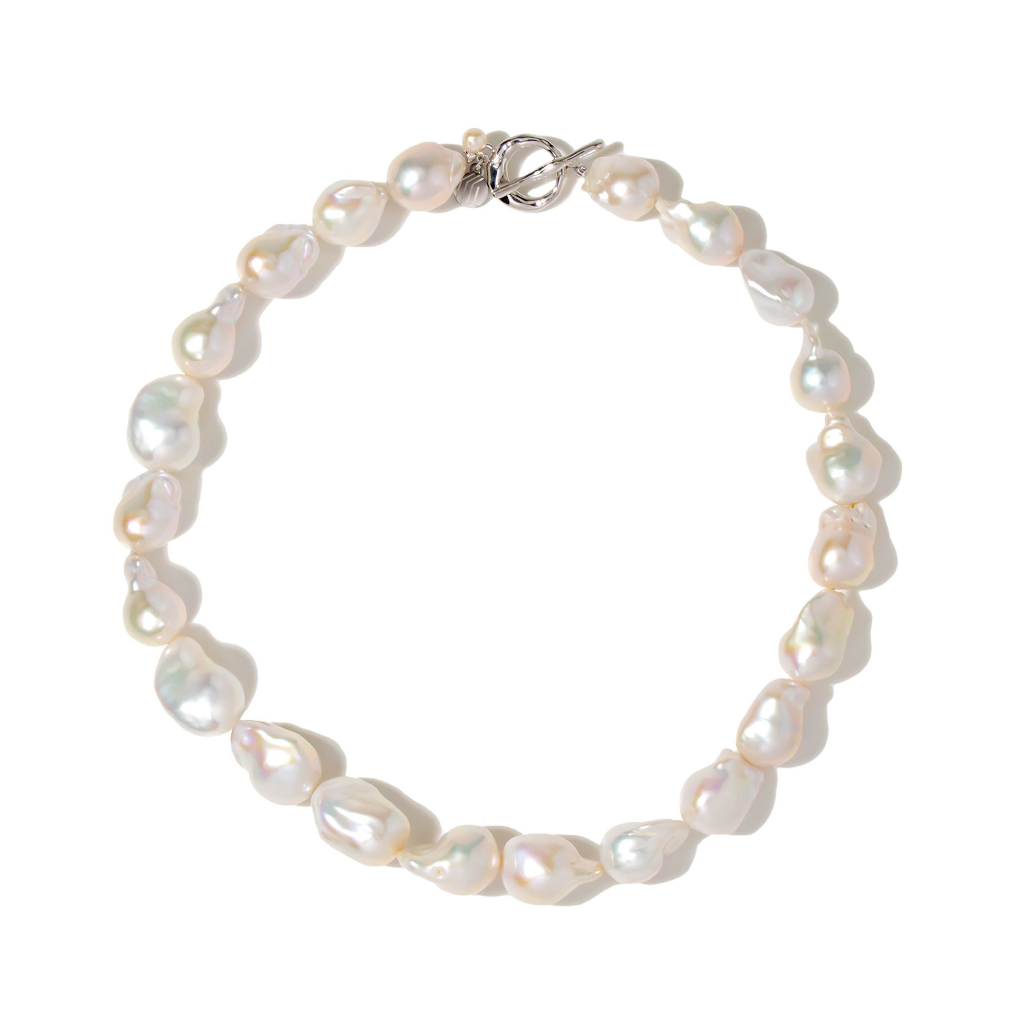 マルレナ マリーマンテルバロックパールネックレス　淡水真珠 12mmUP SV925