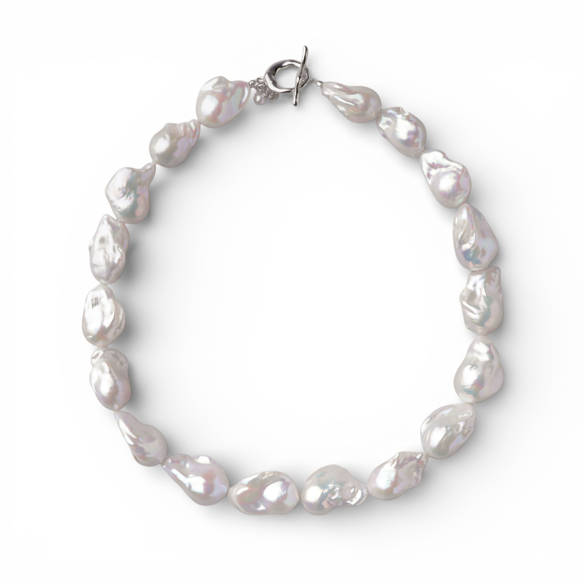 マルレナ マリーマンテルバロックパールネックレス　淡水真珠 12mmUP SV925