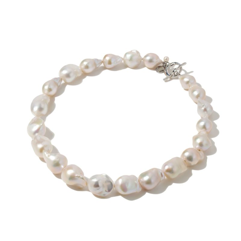 マルレナ マリーマンテルバロックパールネックレス　淡水真珠 12mmUP SV925