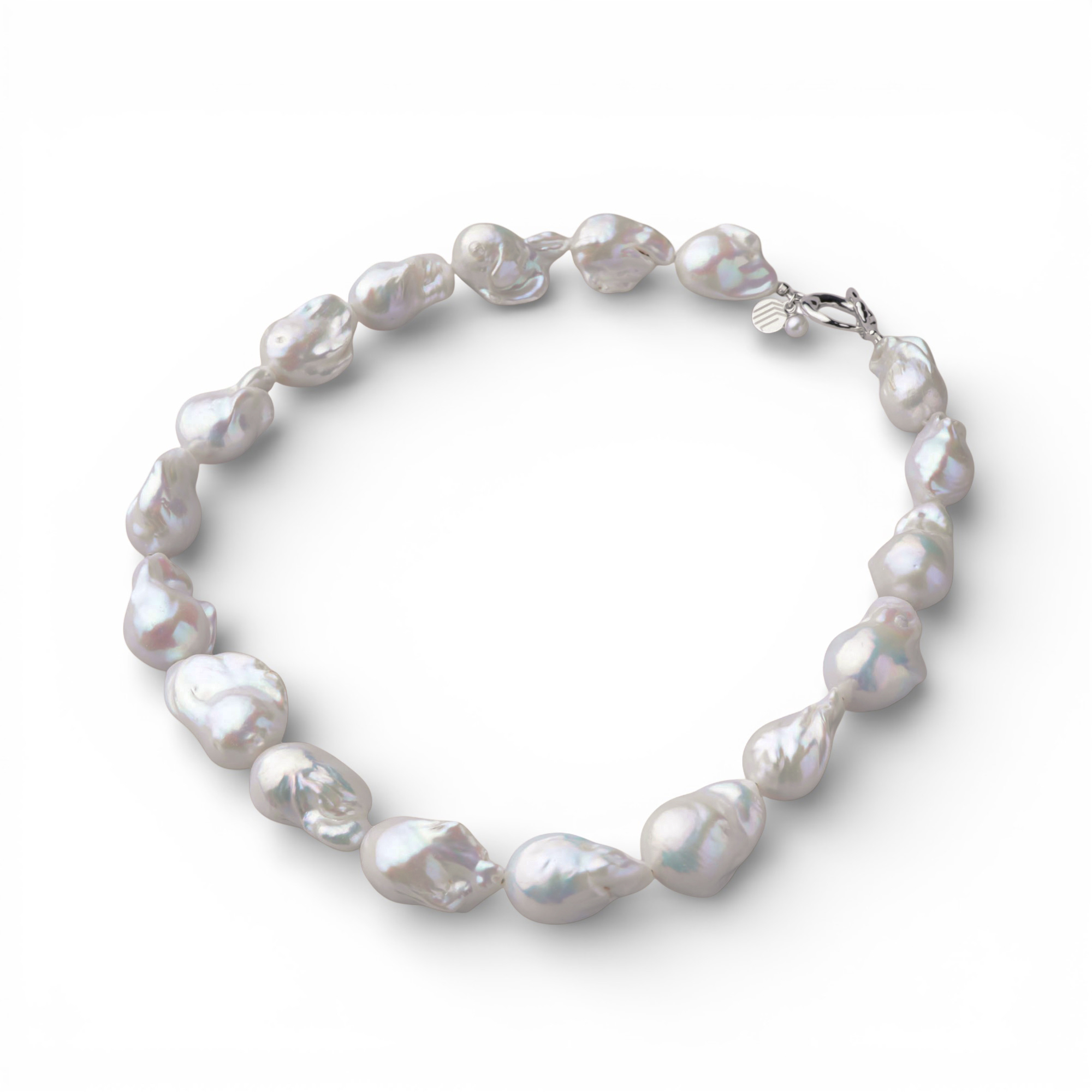 マルレナ マリーマンテルバロックパールネックレス　淡水真珠 12mmUP SV925