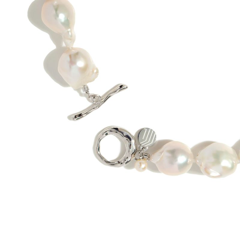 マルレナ マリーマンテルバロックパールネックレス　淡水真珠 12mmUP SV925