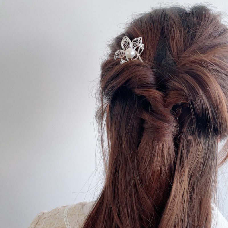 淡水真珠 かんざし（簪）11mmUP　唐草