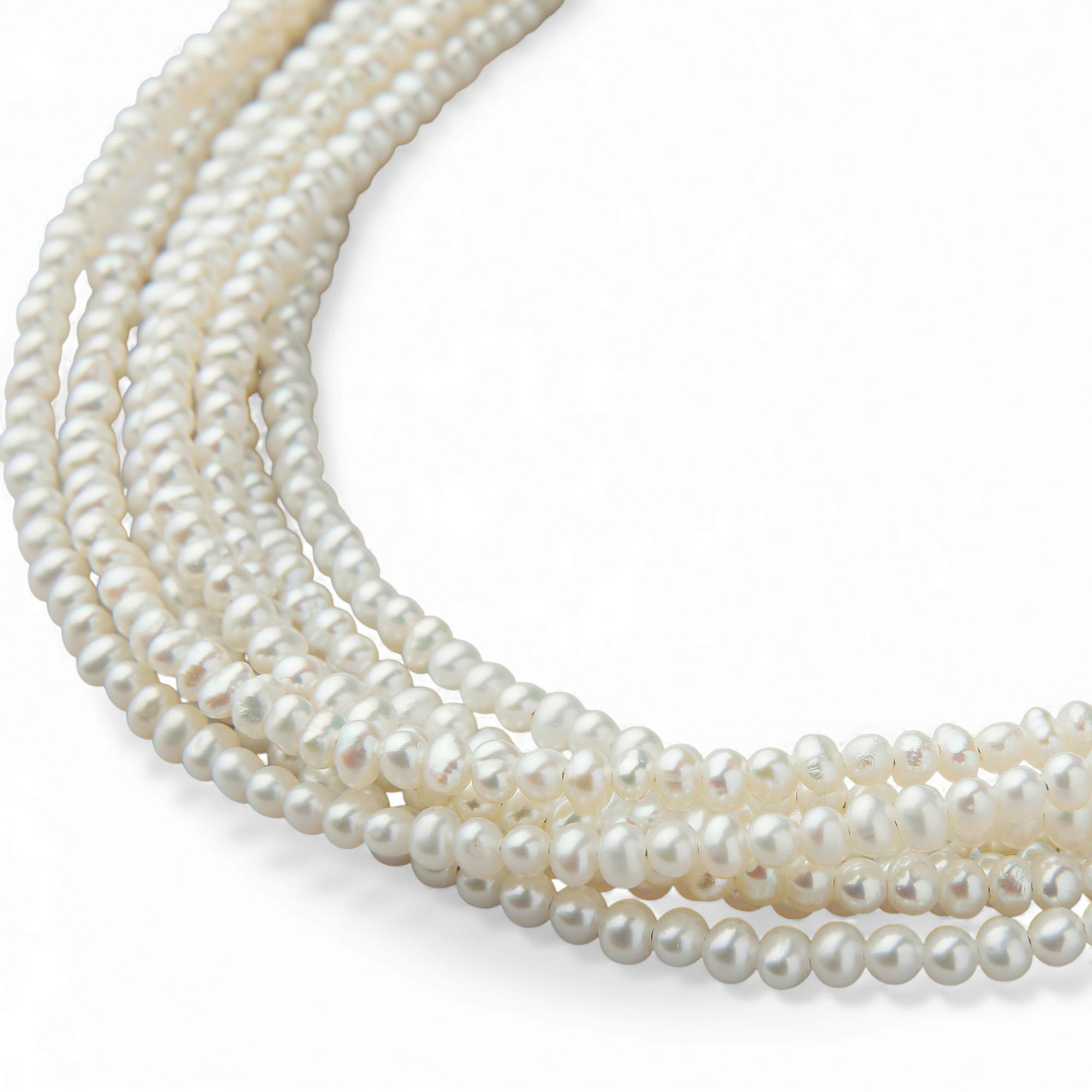 淡水真珠 7連ネックレス 2.0-2.5mm SV925