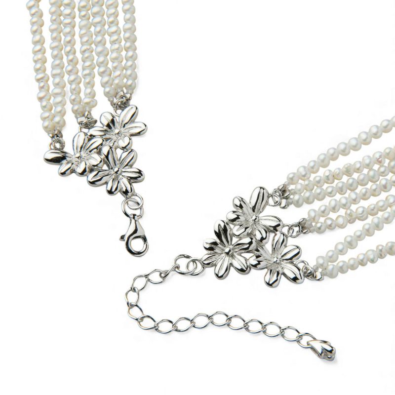 淡水真珠 7連ネックレス 2.0-2.5mm SV925