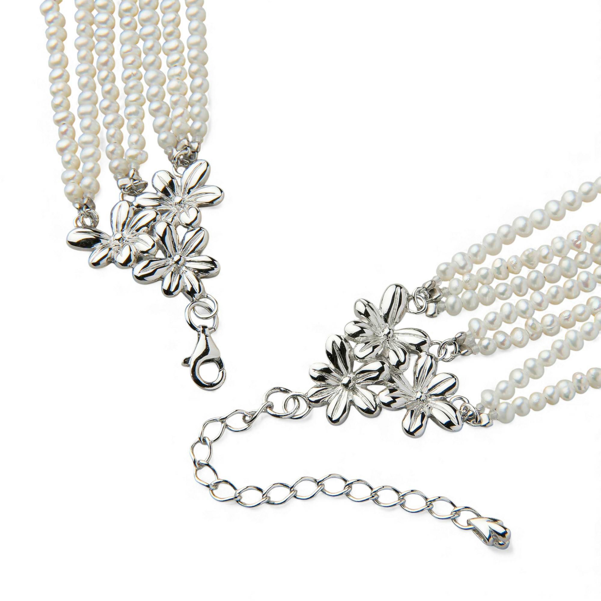 淡水真珠 7連ネックレス 2.0-2.5mm SV925