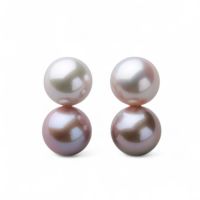 Bubble 淡水真珠 ダブルピアス　9mmUP K14WG