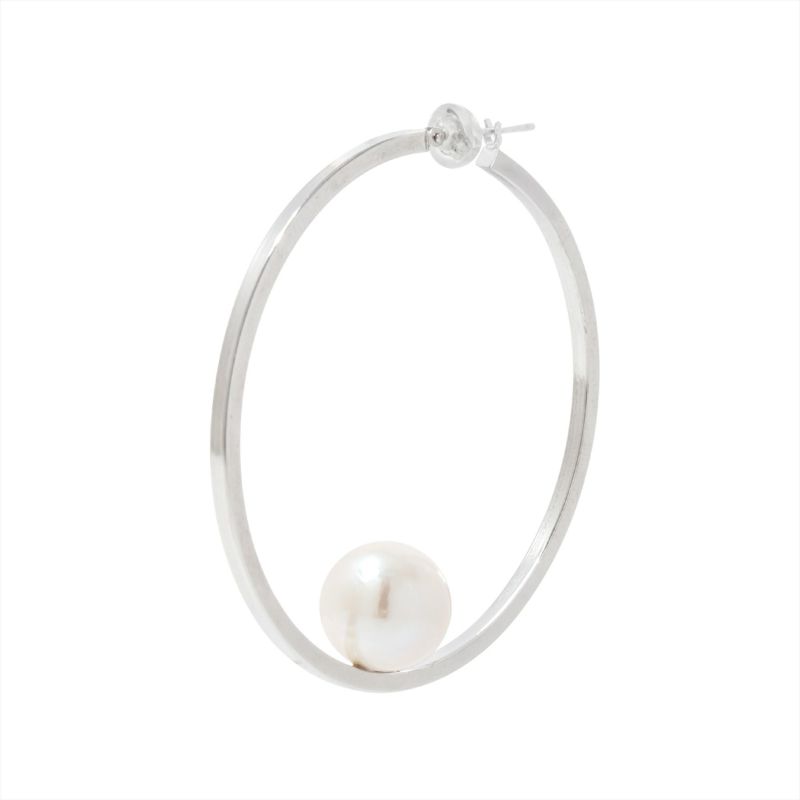 マルレナ ミラージュピアス 淡水真珠　11mmUP SV925/K14WG